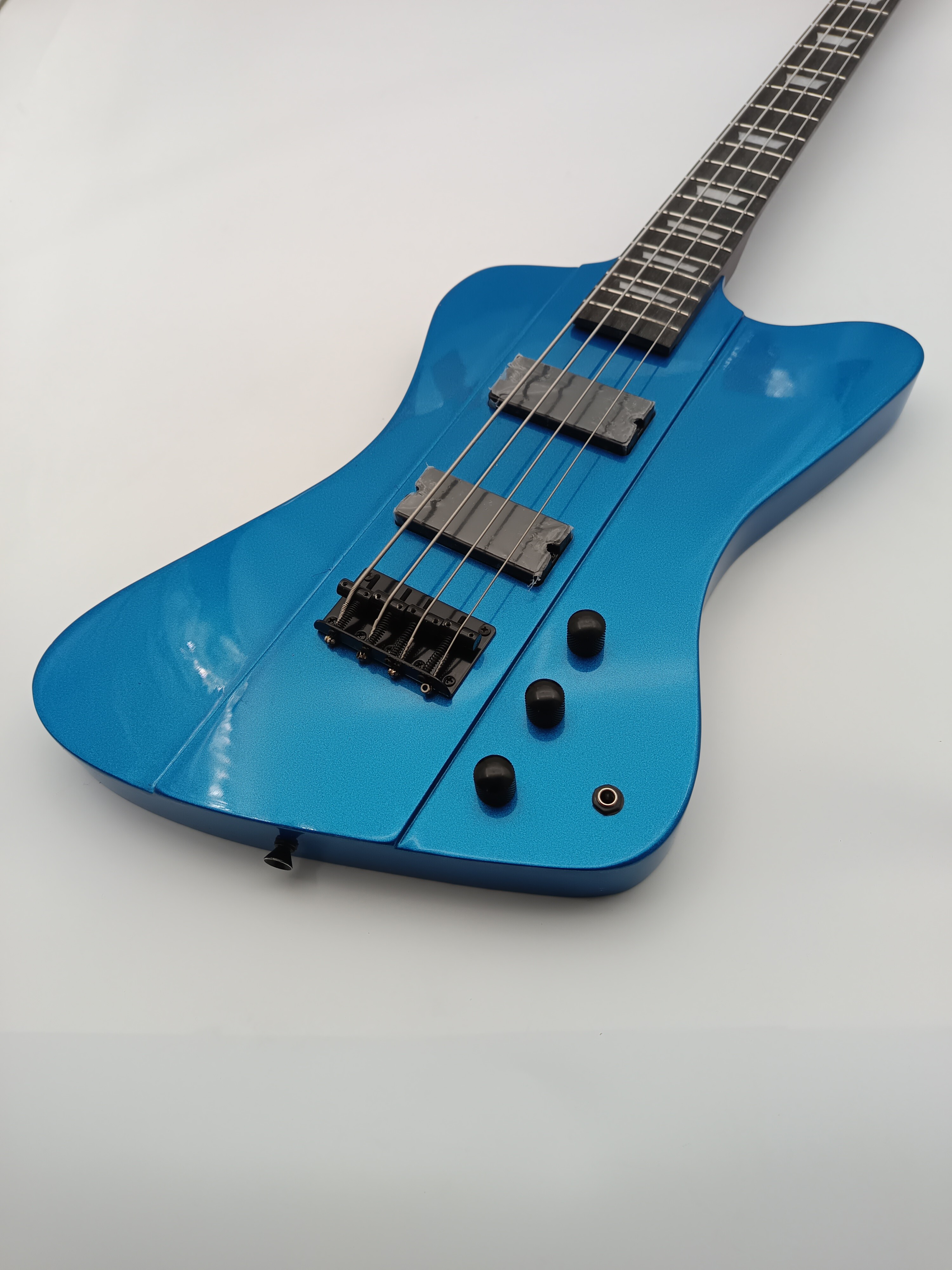 Afanti Guitarra Bajo Eléctrico 4 Cuerdas Color Azul