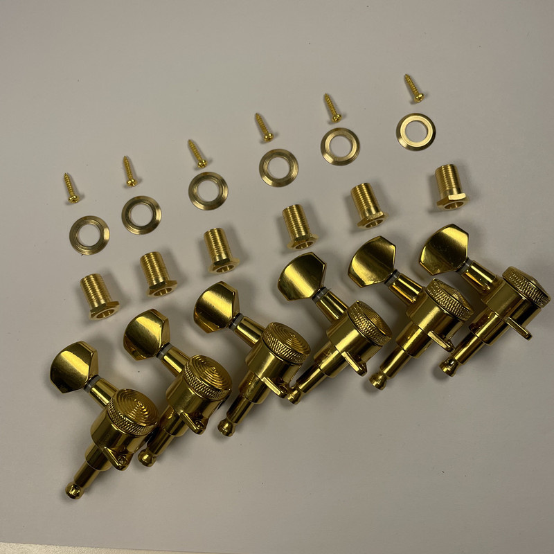 6 clavijas de afinación doradas para guitarra zurda en línea
