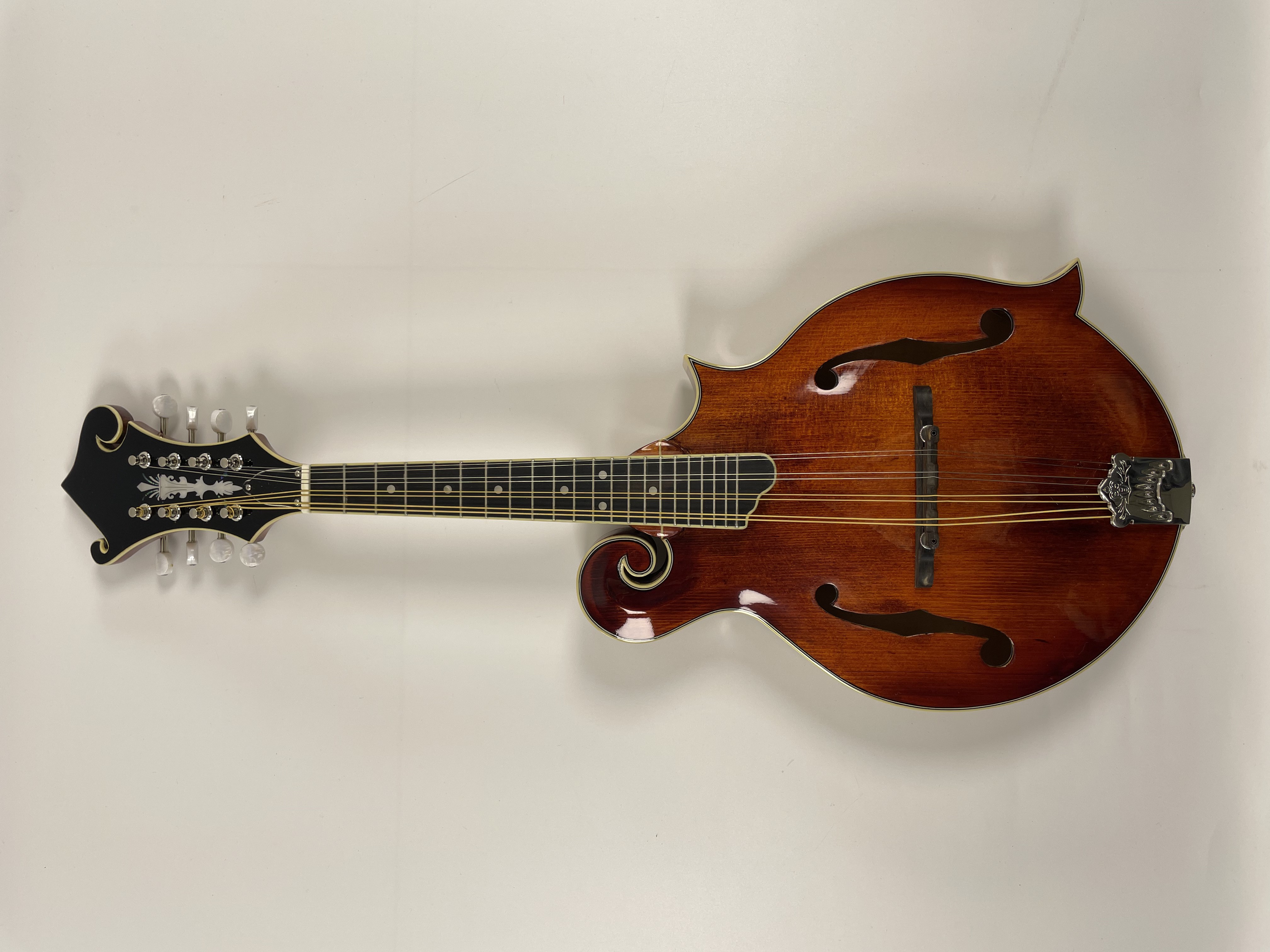 Afanti Mandolina F de grado AAA hecha a mano con arce flameado de alta calidad