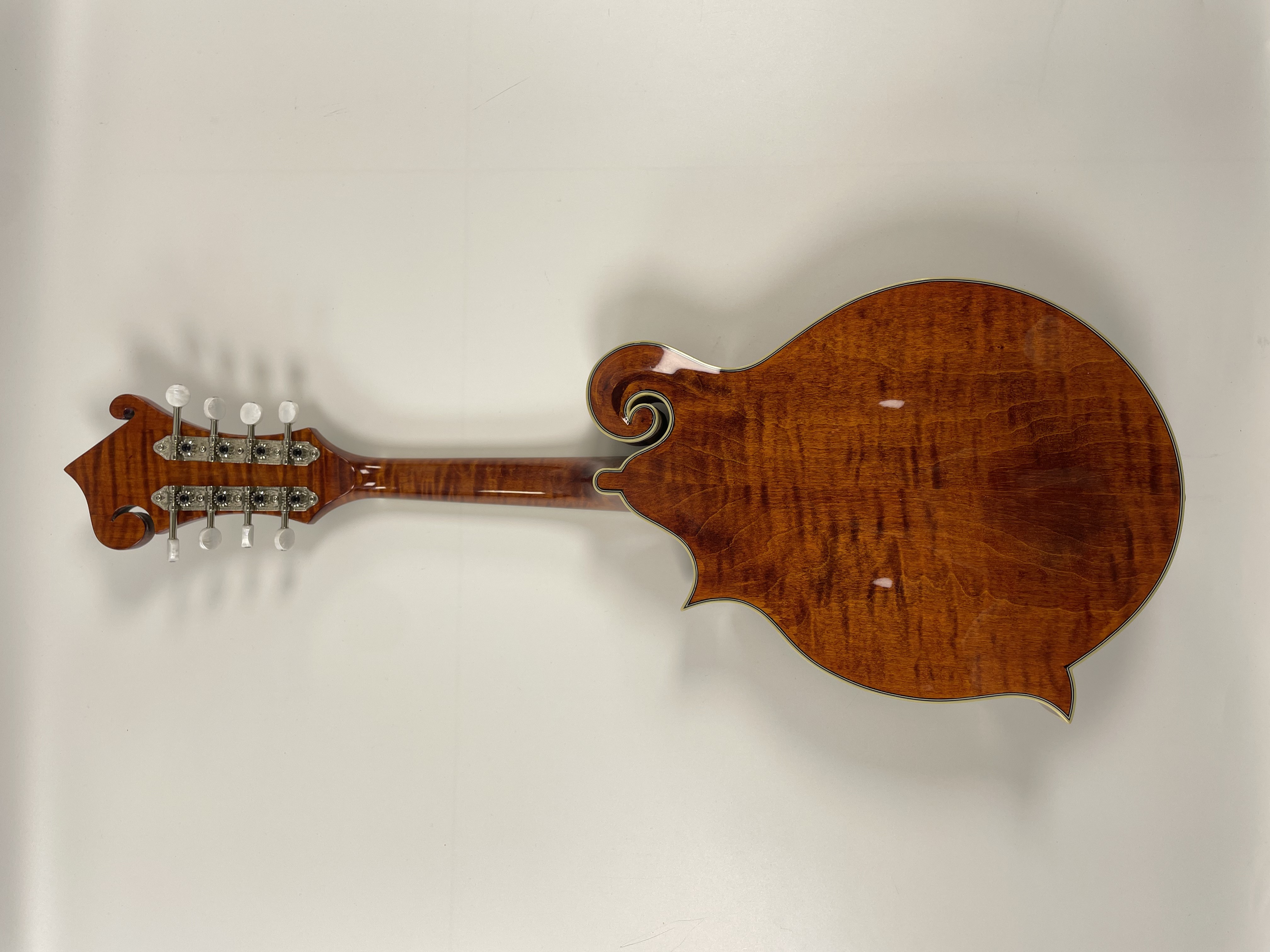 Afanti Mandolina F de grado AAA hecha a mano con arce flameado de alta calidad