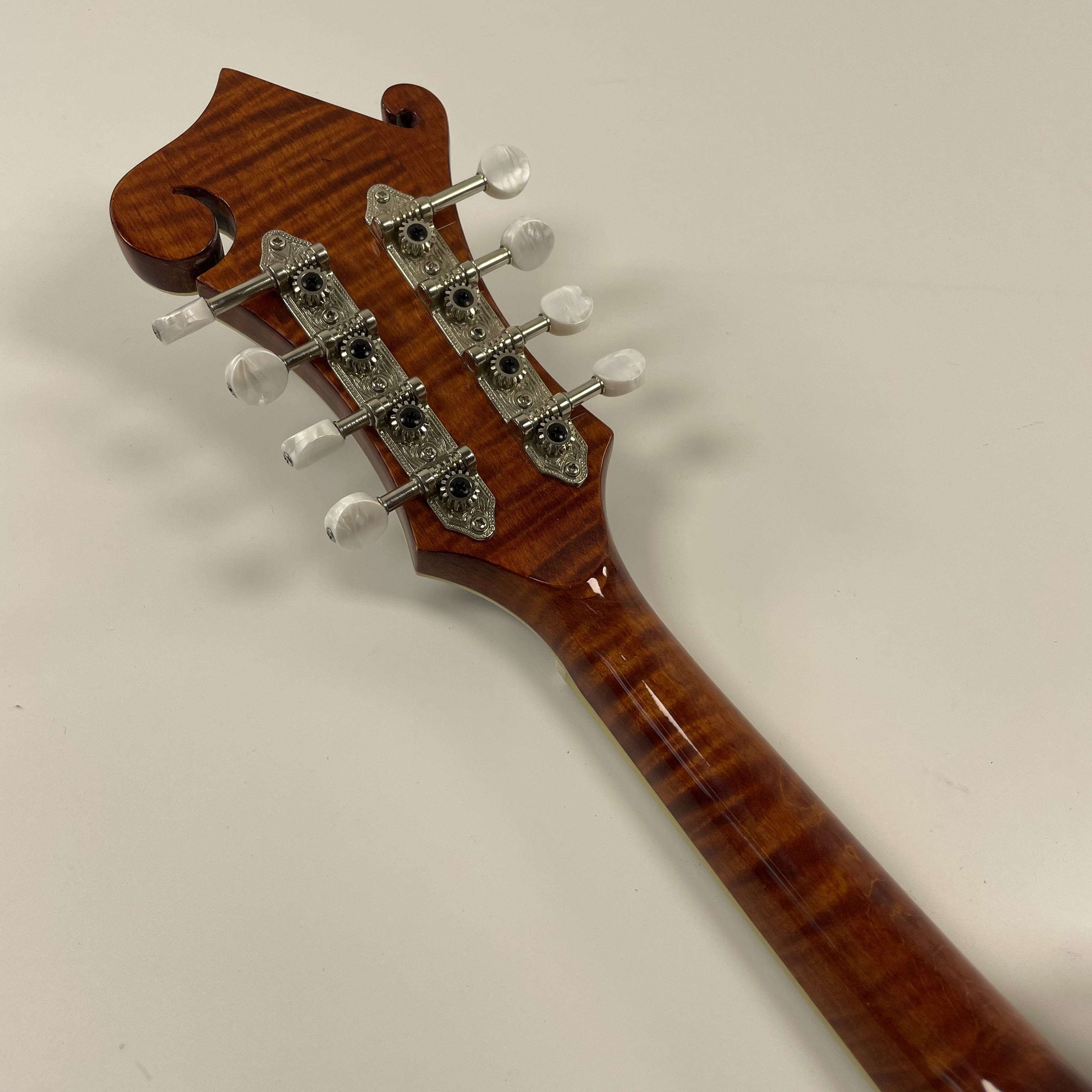 Afanti Mandolina F de grado AAA hecha a mano con arce flameado de alta calidad