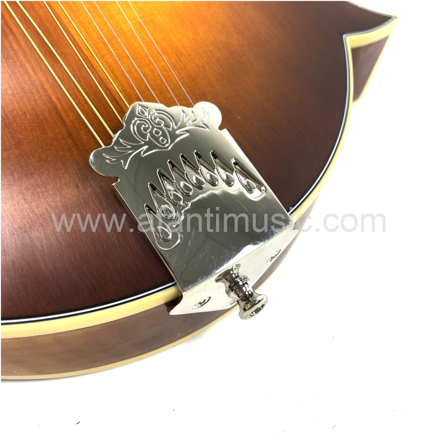 Afanti Mandolina F de grado AAA hecha a mano con arce flameado y orificio de sonido en forma de violín F