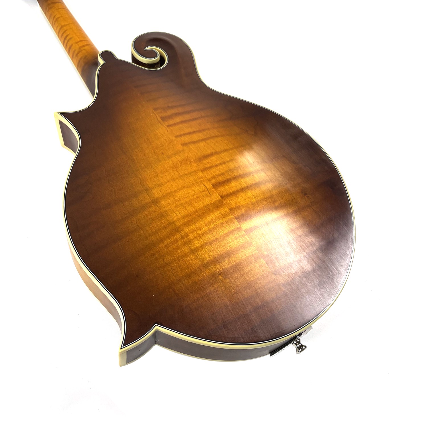 Afanti Mandolina F de grado AAA hecha a mano con arce flameado y orificio de sonido en forma de violín F