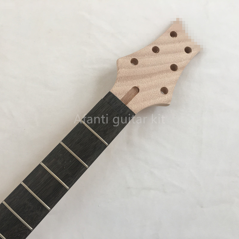 Kit DIY para guitarra eléctrica zurda Afanti con cuerpo de caoba y chapa de fresno