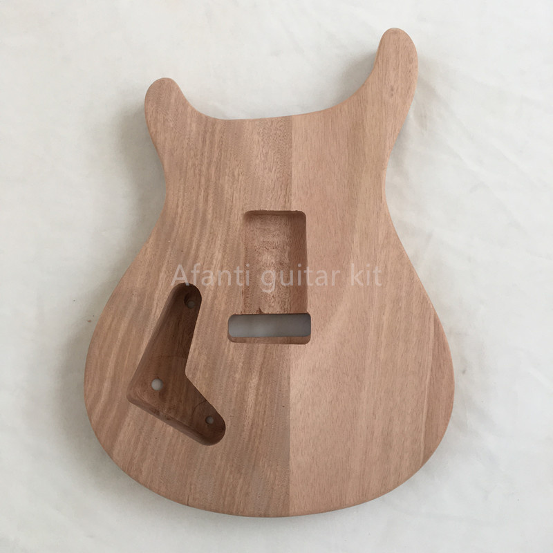 Kit DIY para guitarra eléctrica zurda Afanti con cuerpo de caoba y chapa de fresno