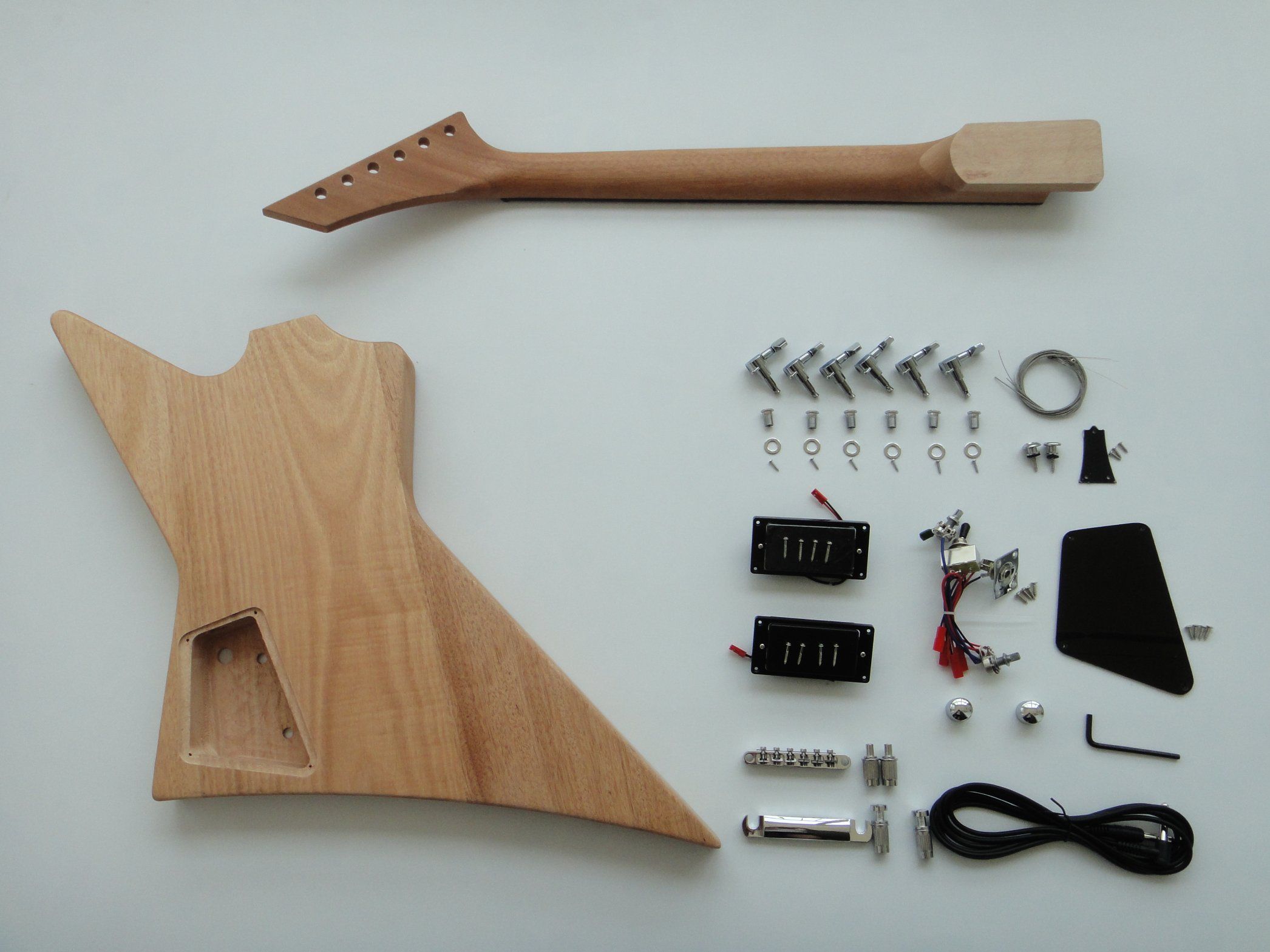 Kit de guitarra eléctrica DIY Afanti con diapasón de palisandro