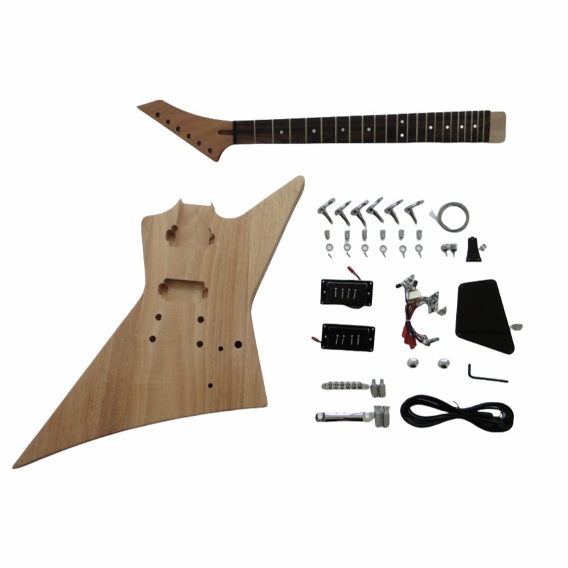 Kit de guitarra eléctrica DIY Afanti con diapasón de palisandro