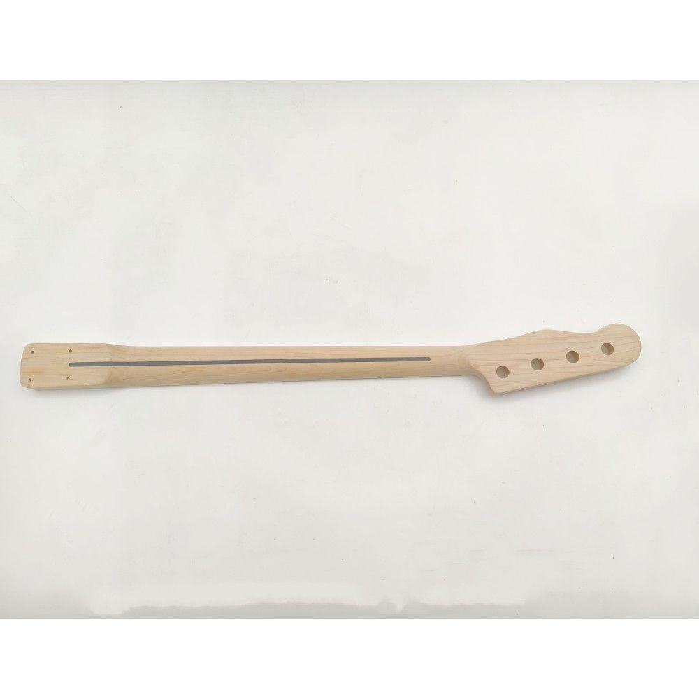 Kit de guitarra bajo estilo T de tilo con mástil de arce y franja Skunk
