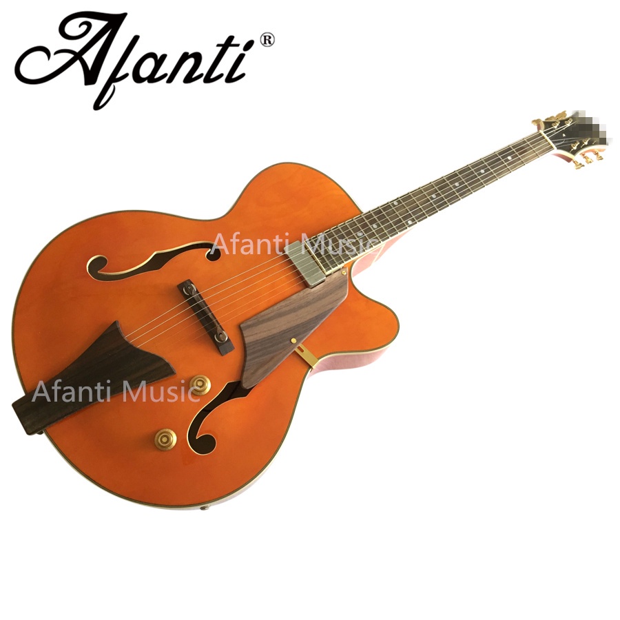 Afanti Music Guitar / Guitarra eléctrica de cuerpo hueco L5