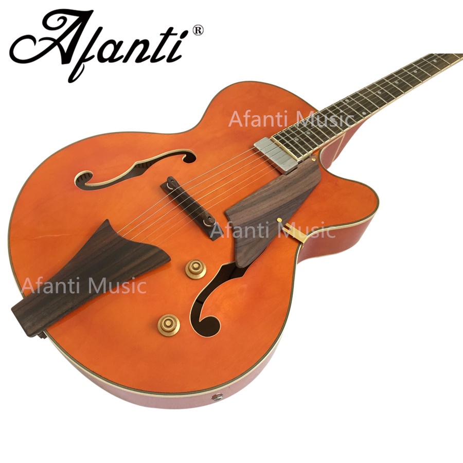 Afanti Music Guitar / Guitarra eléctrica de cuerpo hueco L5