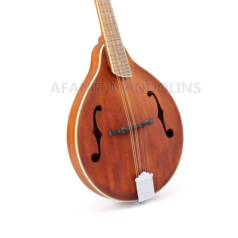Mandolina Afanti estilo A de abeto macizo y arce con aberturas en F