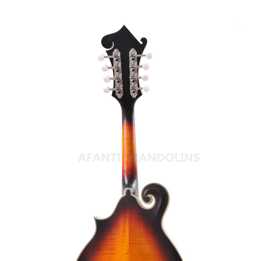 Mandolina F Afanti AA de arce flameado macizo Sunburst