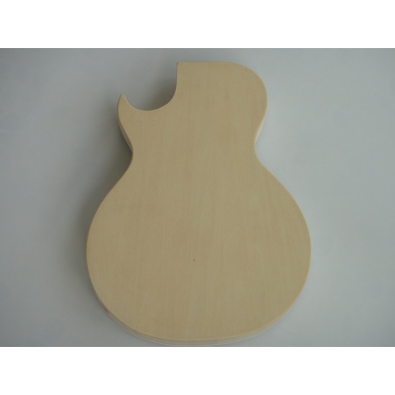 Kit de guitarra eléctrica DIY Afanti personalizado con cuerpo semi-hueco HH y tapa de arce flameado