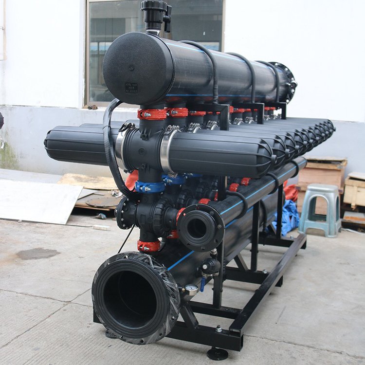 Filtro de disco de flujo reversible automático