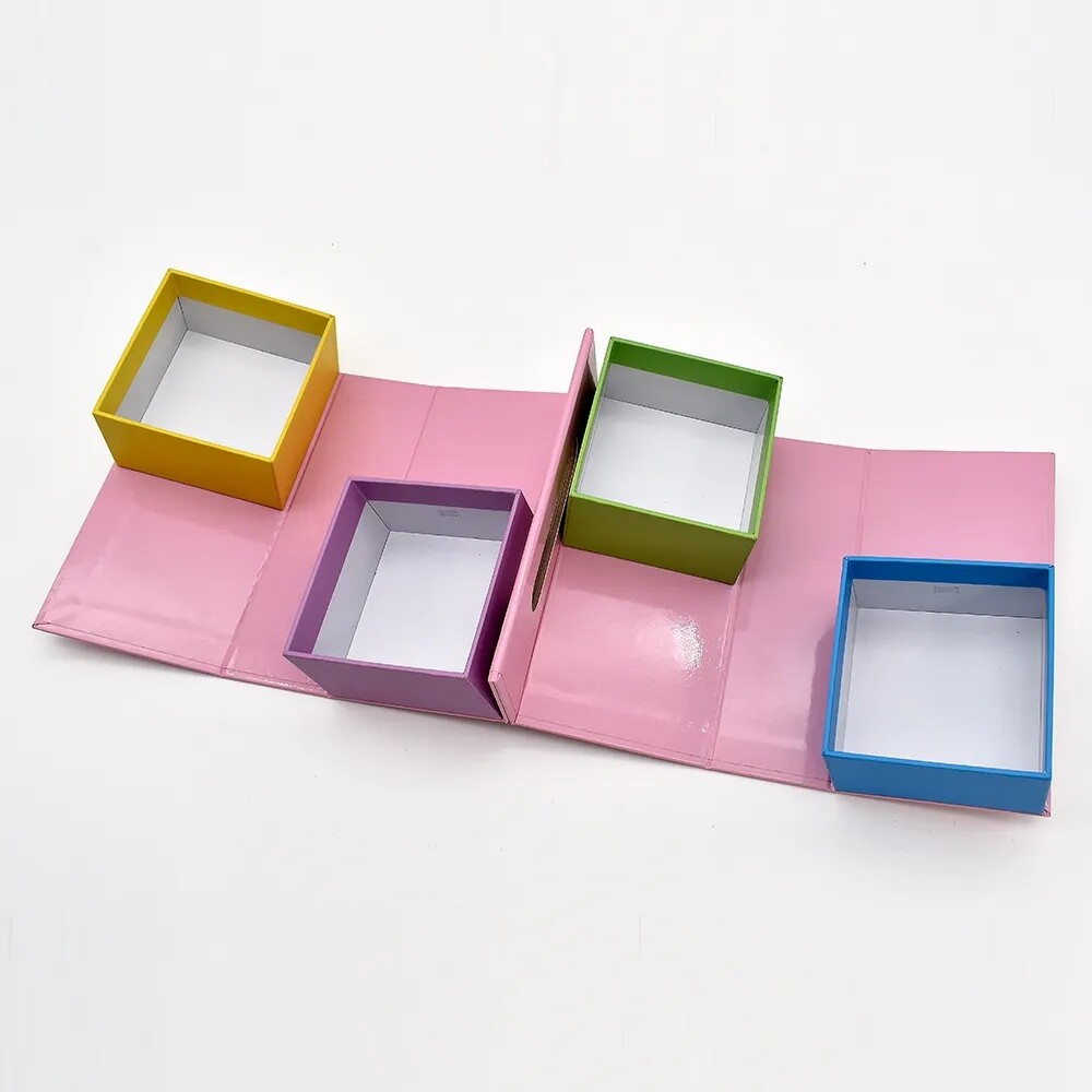 Hot Sales New Design Customized Size Color Logo Printing Folding Carton Pink Luxury Chocolate Packaging Gift box