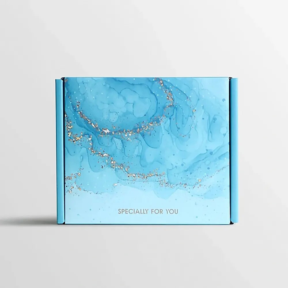 Custom luxurious gift packaging box made of cardboard corrugated cardboard small business gift box