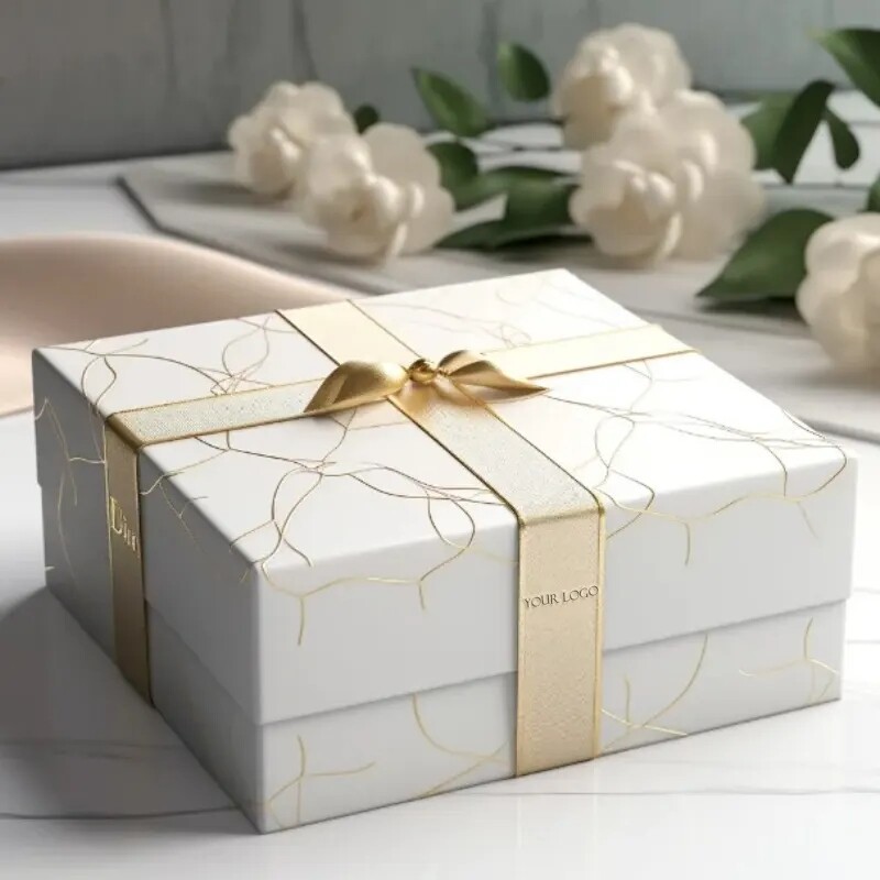 Dates Saudi Arabia Dry fruit Box Packaging for Ramadan Date Gift Packaging Box with Ribbon