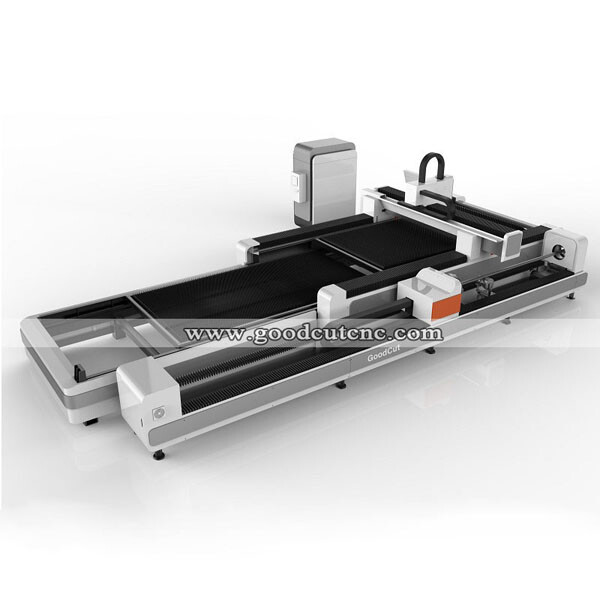 GC1530FR-D Máquina de Corte por Láser de Fibra con Rotatorio para Corte de Tubos Metálicos Redondos y Cuadrados