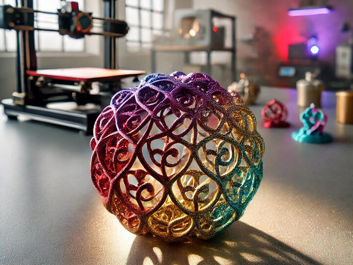 Aplicación de pigmentos nacarados en la impresión 3D