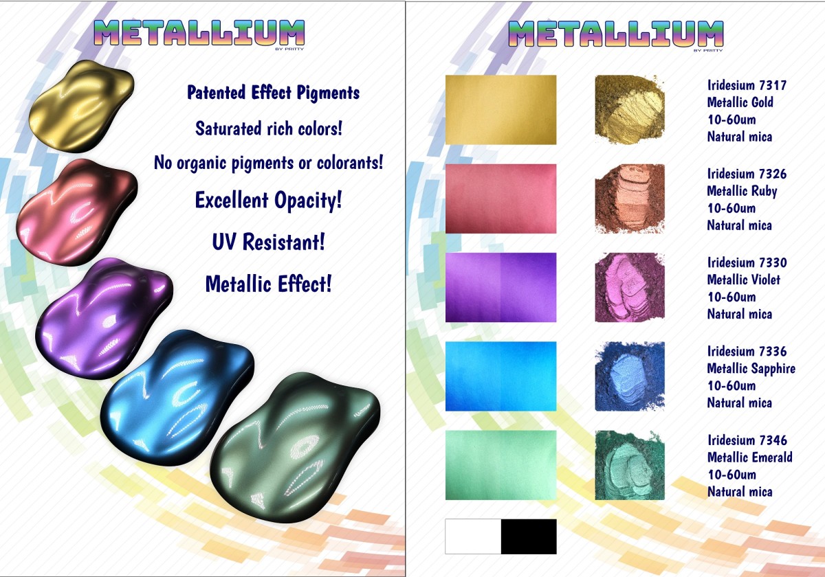 Colorful pearl pigments