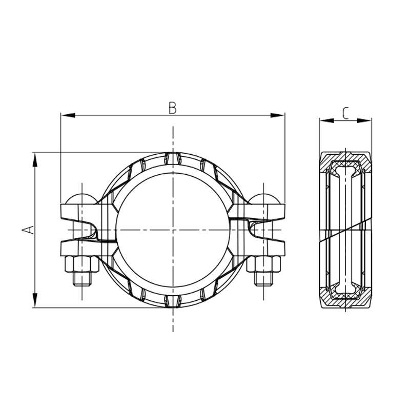 Acoplamiento rígido para cargas pesadas XGQT1H