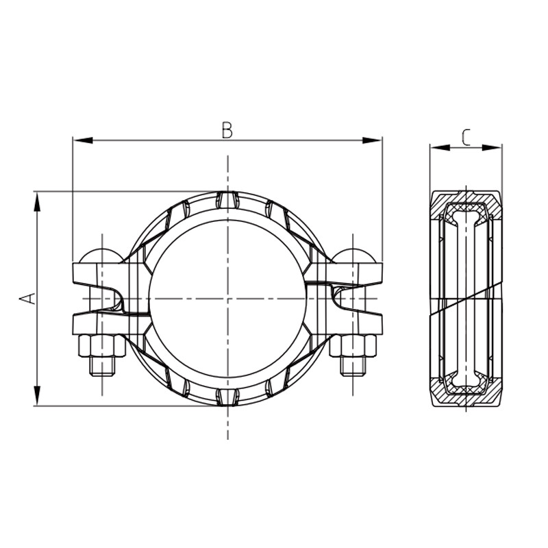 Acoplamiento elástico para cargas pesadas XGQT2H