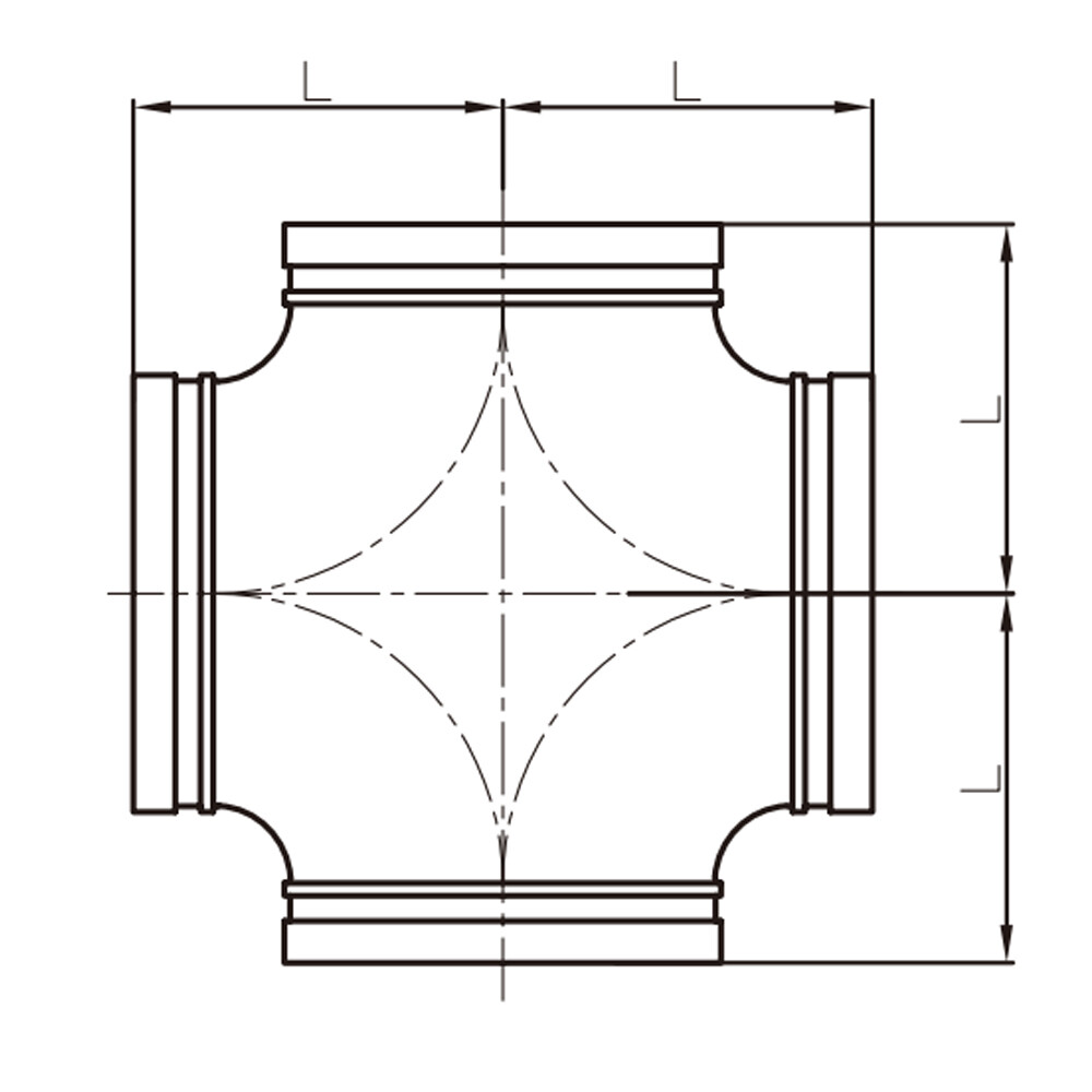 Cruz acanalada XGQT05