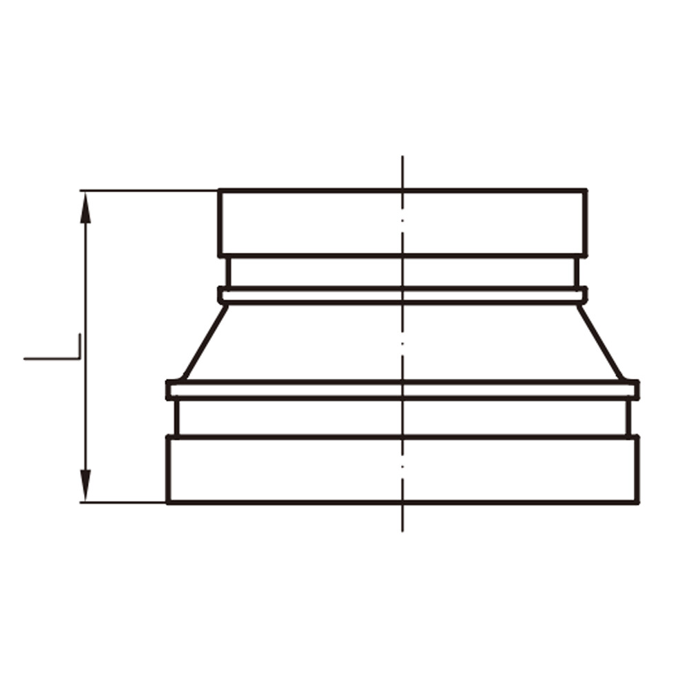 Reductor concéntrico ranurado XGQT07 Reductor concéntrico ranurado XGQT07