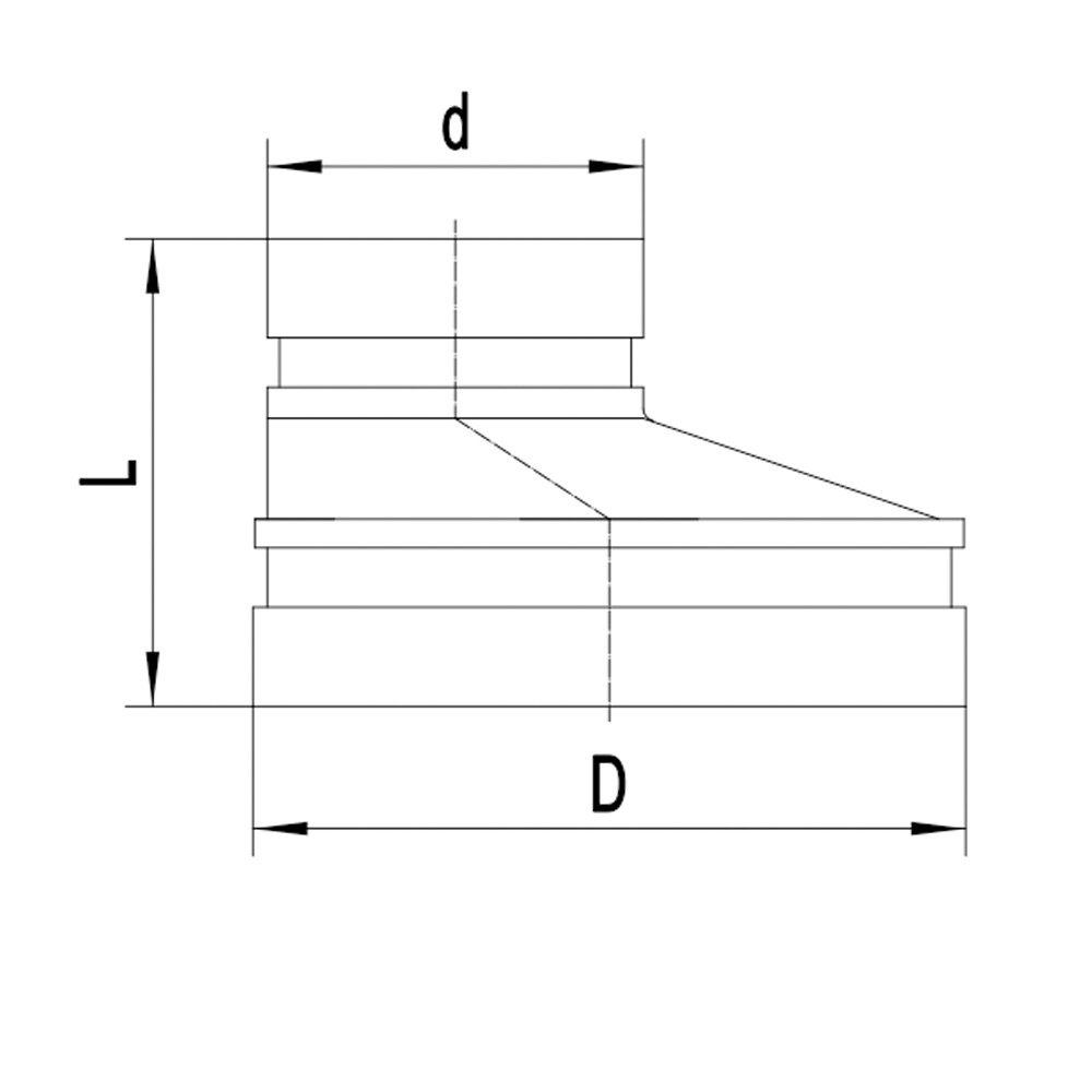 Reductor excéntrico ranurado XGQT071