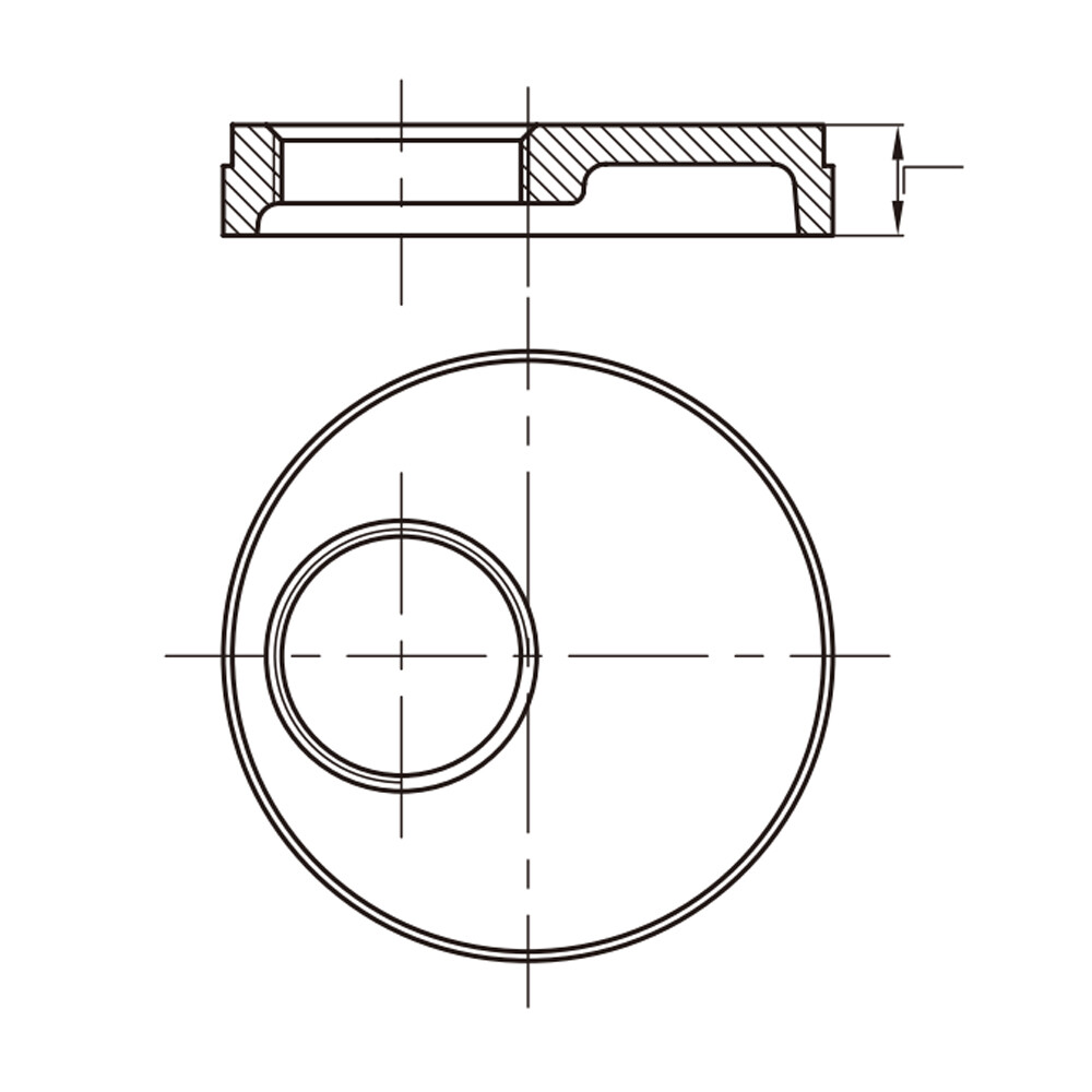 Tapa con agujero excéntrico XGQT06E