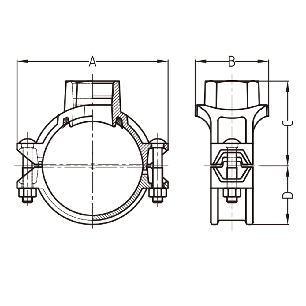 Tee Mecánica Salida Roscada XGQT3S