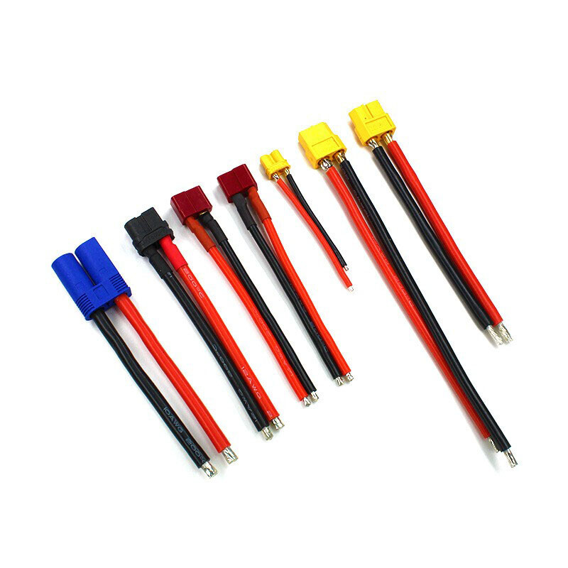 Factory direct supply and processing of customized special soft silicone wire brand connector gold-plated EC50XT60XT90 silicone wire