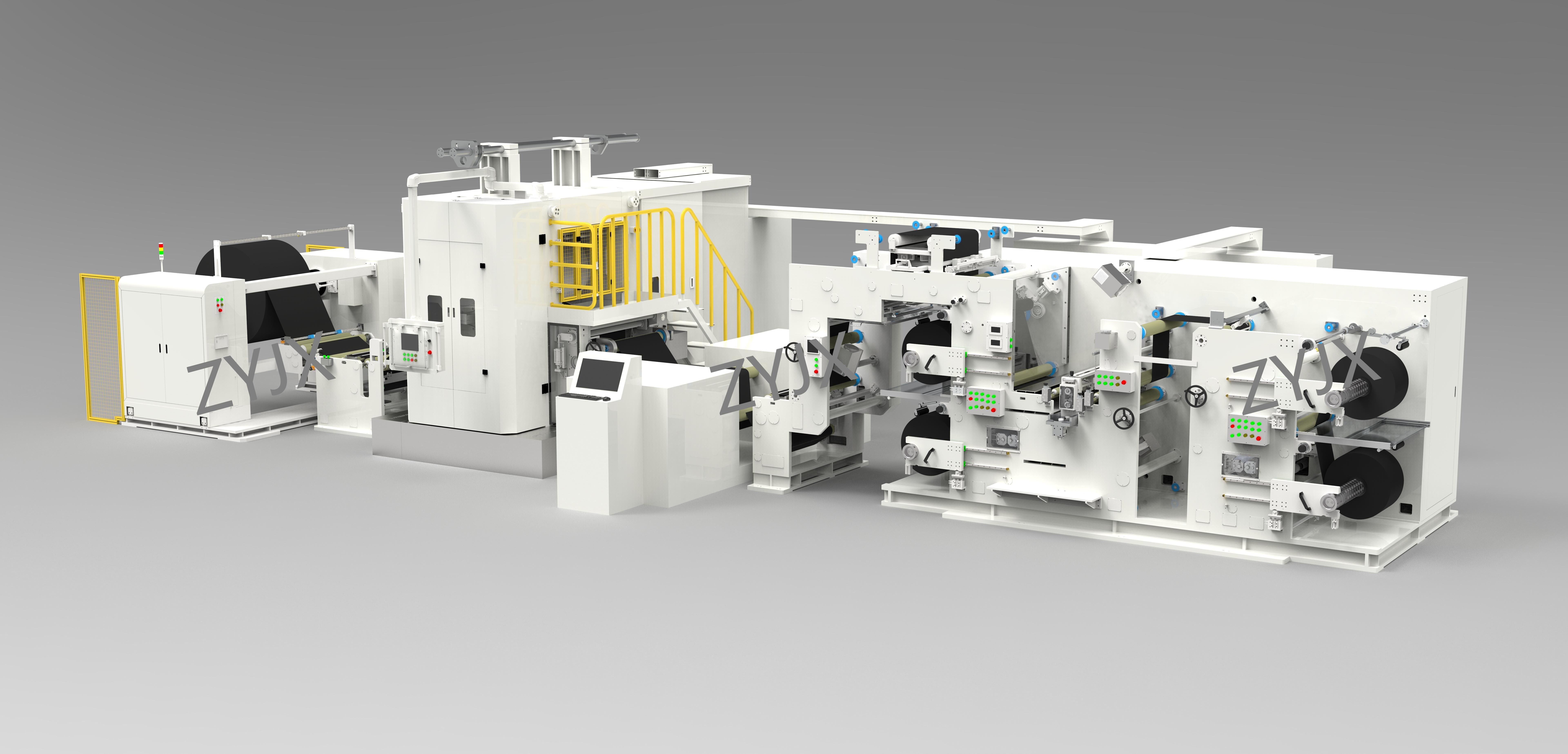 900*1200 正极辊压分条一体机