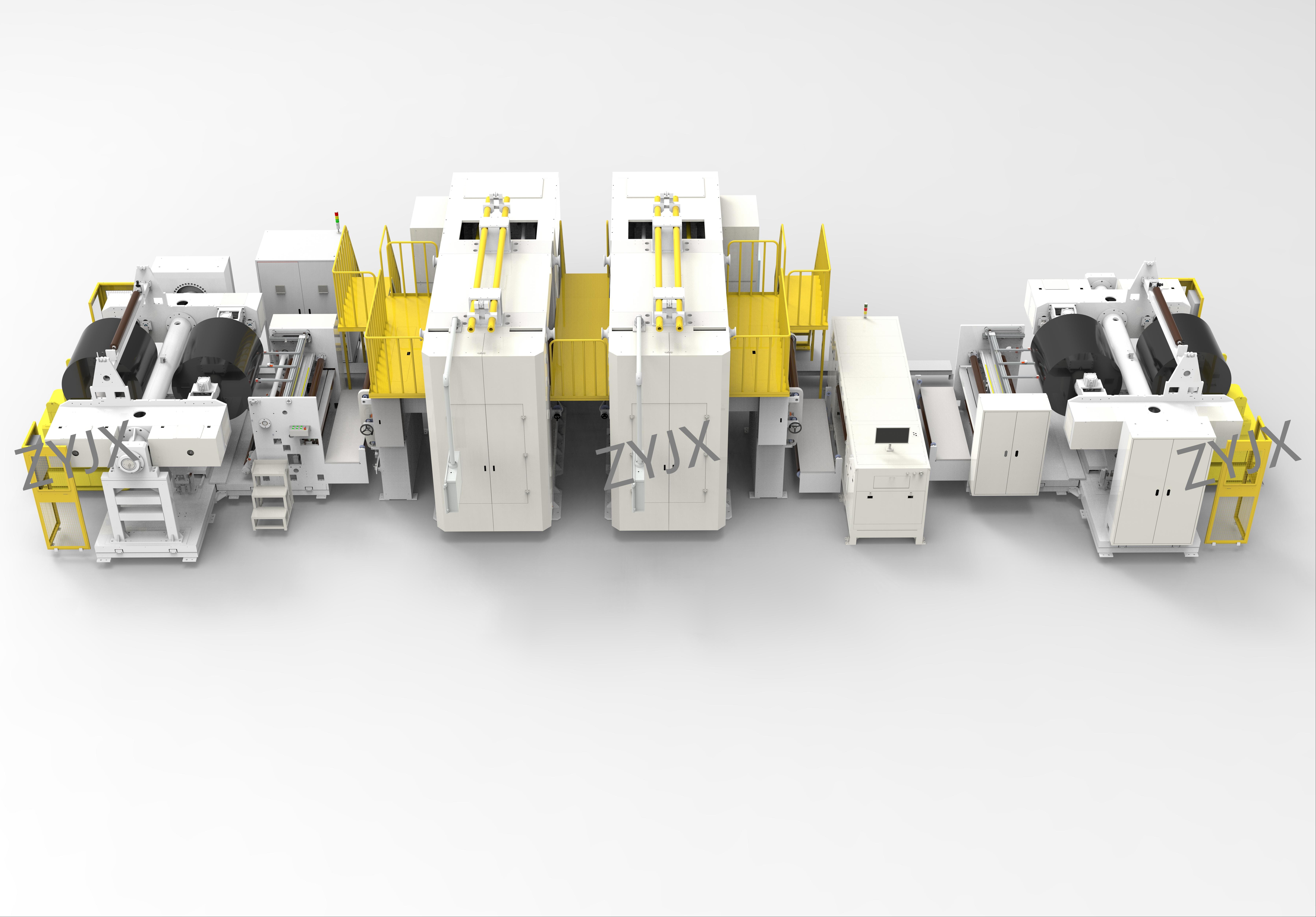 900*1500 负极双机连轧自动接带一体机