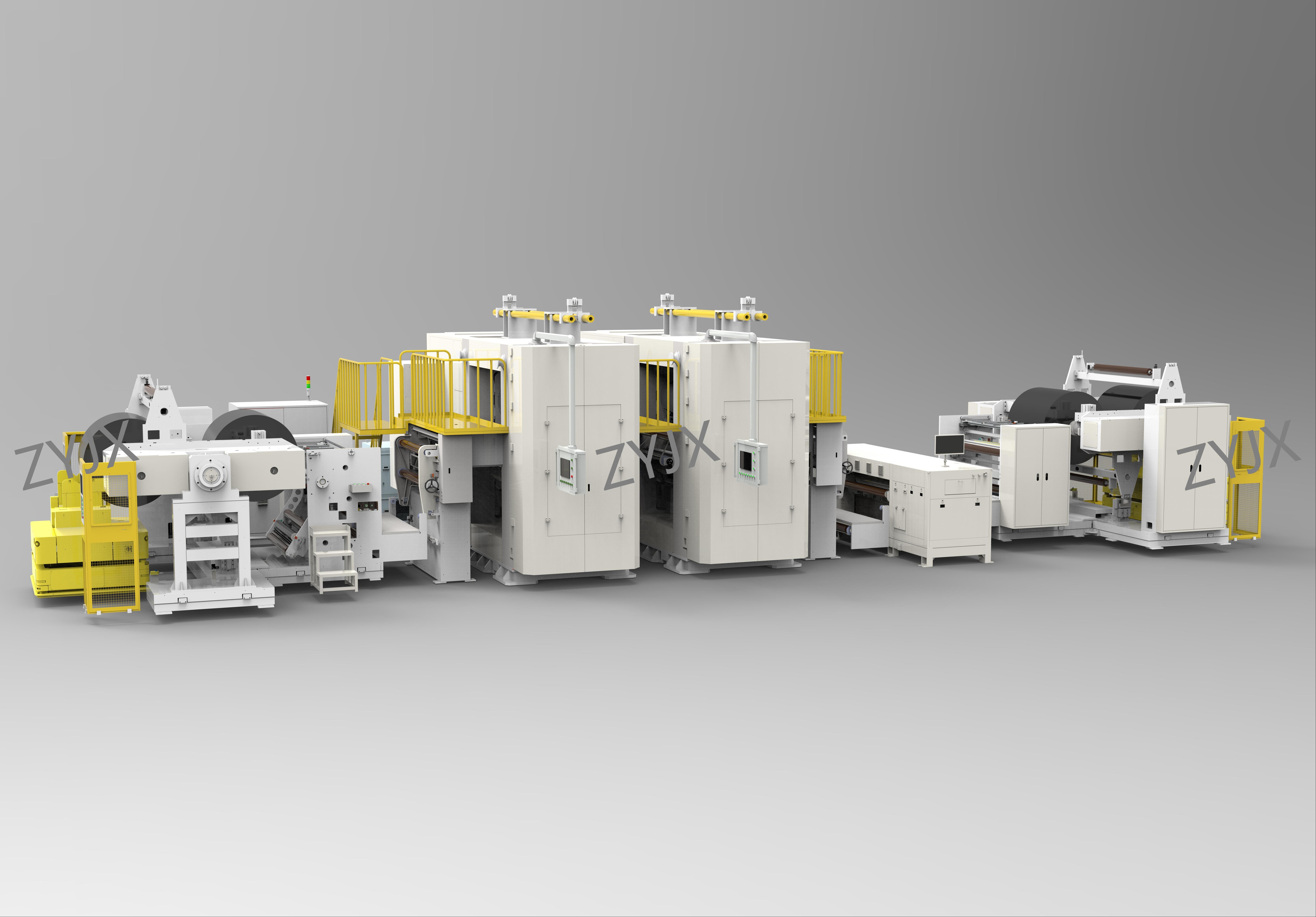 900*1500 负极双机连轧自动接带一体机