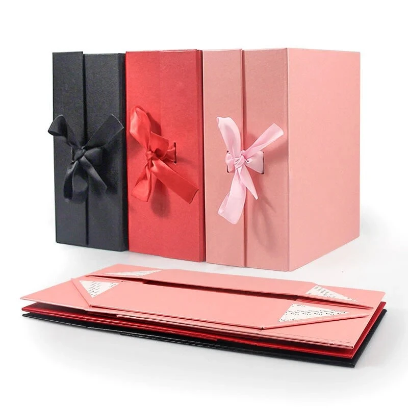 Folded Cardboard Shoe Boxes Magnetic Paper Box