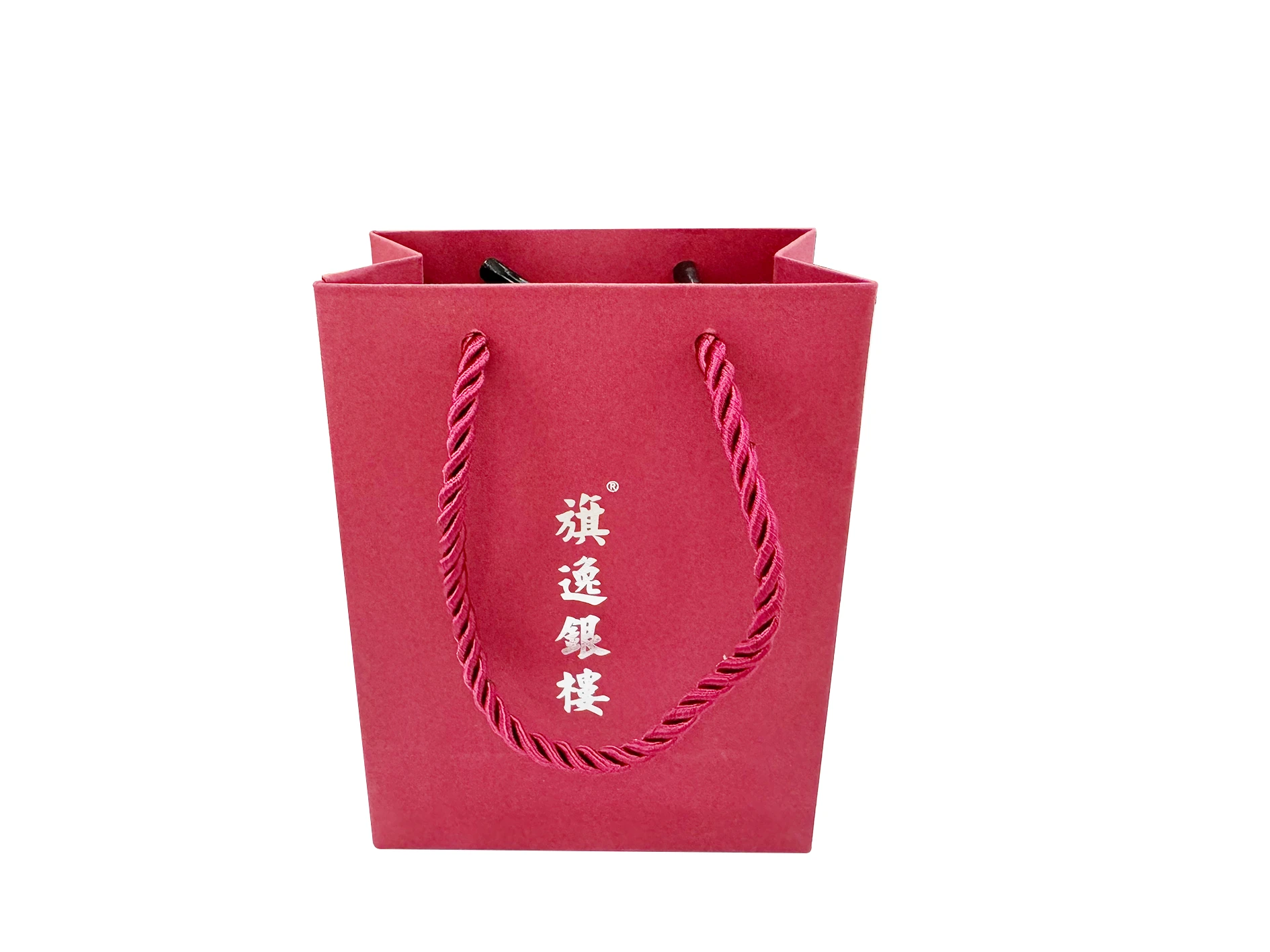 Food Package Shopping Tote Wine Red Card Paper Bag