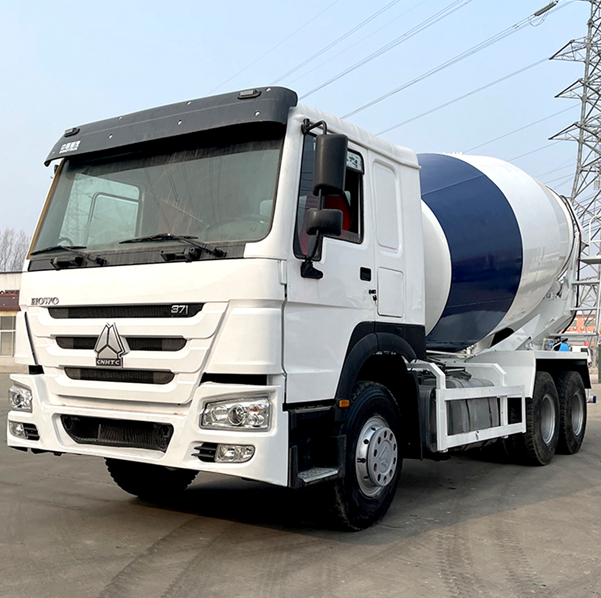 Экспорт Sinotruk Howo 371 6*4 Бетоносмеситель