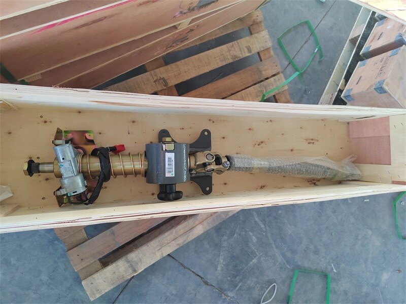 Eje de dirección con conjunto de columna