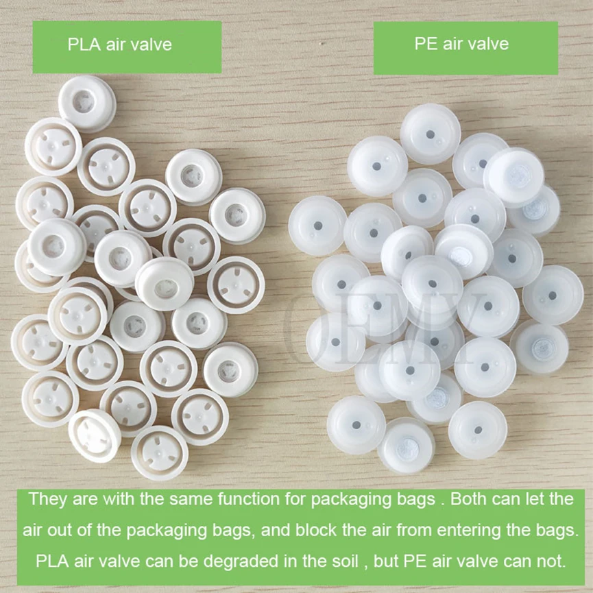 What is the role of the air valve for coffee packaging bags?