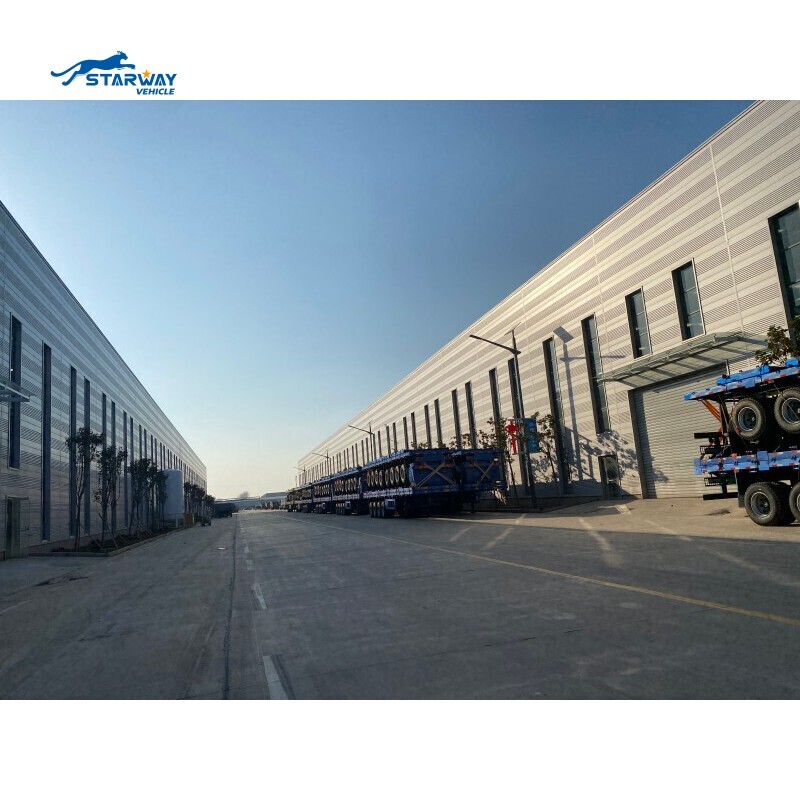 4 Ejes 45ft 80 Ton Semirremolque de Plataforma Plana