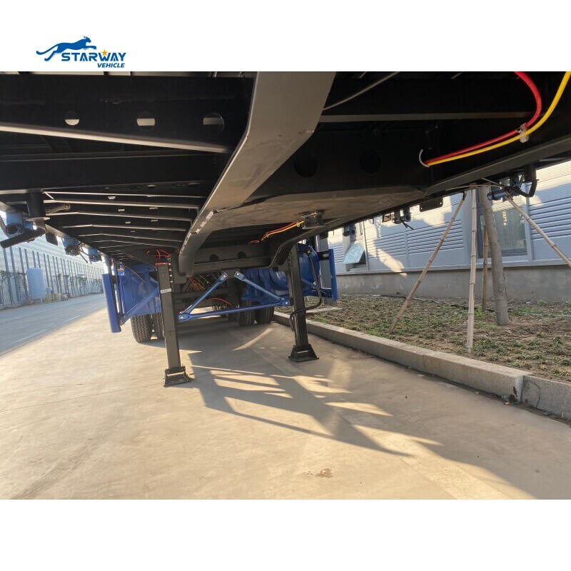 4 Ejes 45ft 80 Ton Semirremolque de Plataforma Plana