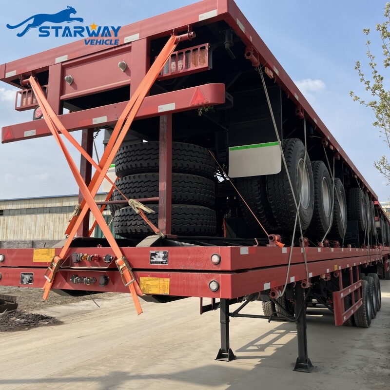 Nuevo 40 pies de cubierta plana semi remolque para la venta