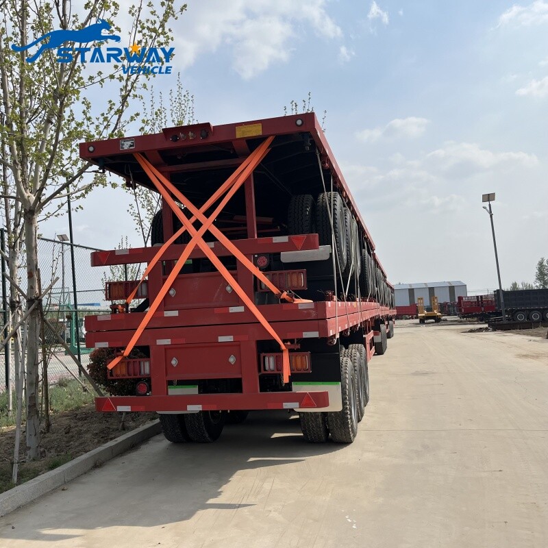 Nuevo 40 pies de cubierta plana semi remolque para la venta