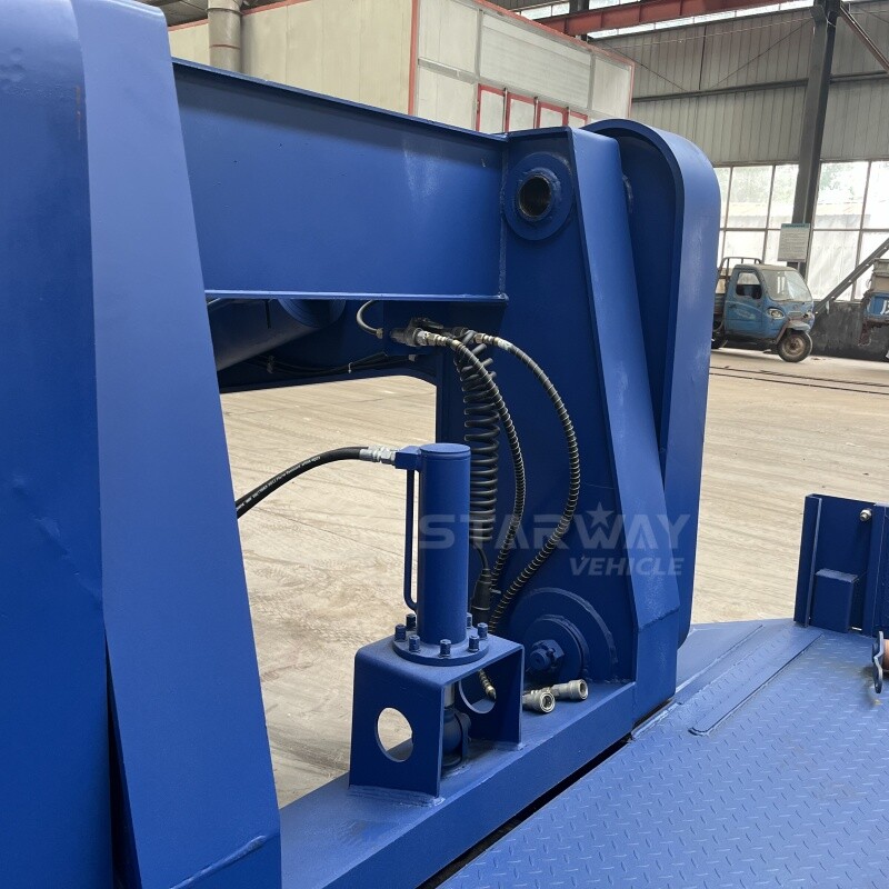 120 toneladas desmontable cuello de cisne lowbed remolque para la venta