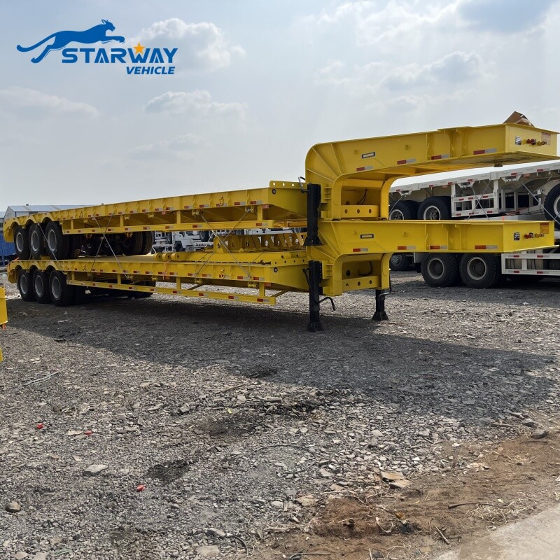 Semirremolque de plataforma baja de 3 ejes a la venta