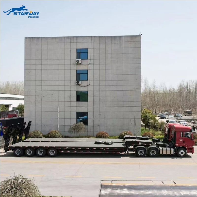 Semirremolque de plataforma baja de 3 ejes a la venta