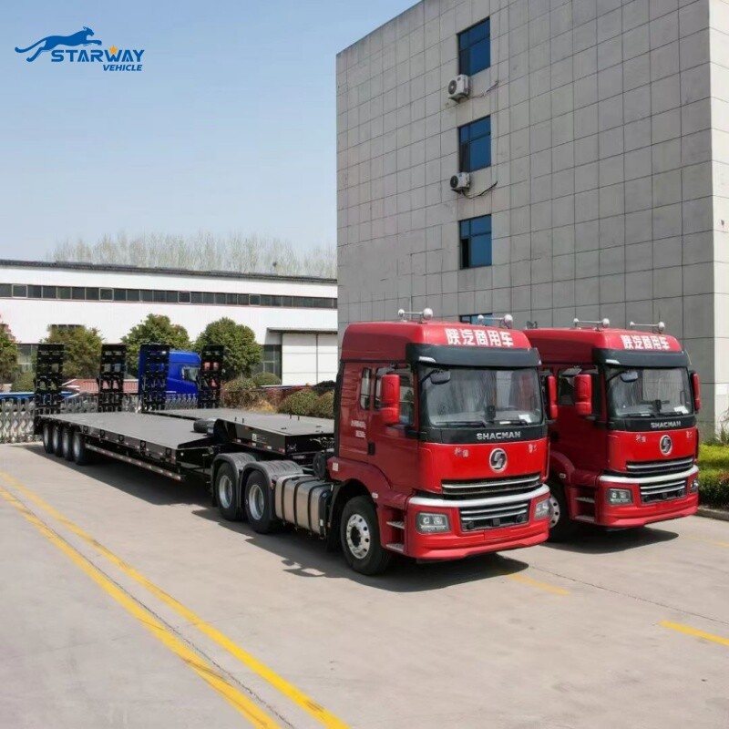 Semirremolque de plataforma baja de 3 ejes a la venta