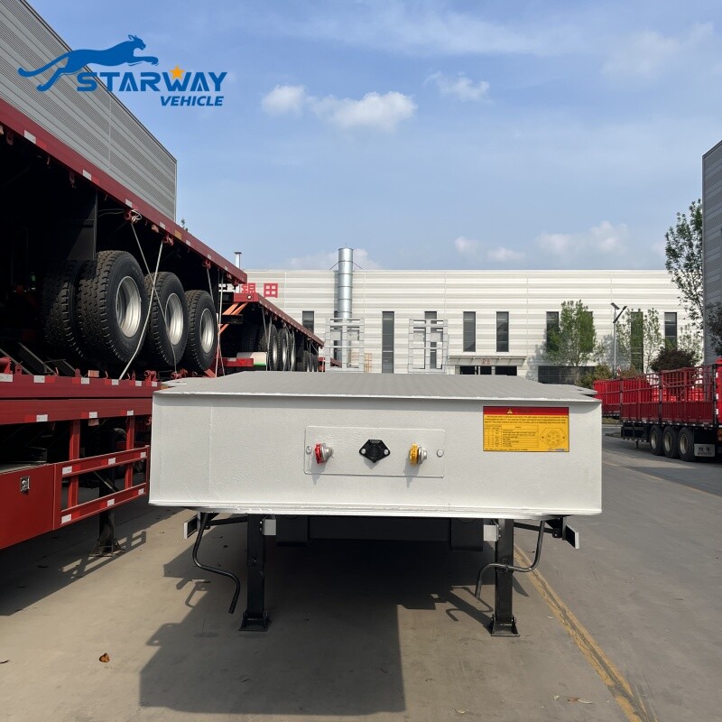 Remolque de plataforma baja de 80 toneladas con 5 ejes