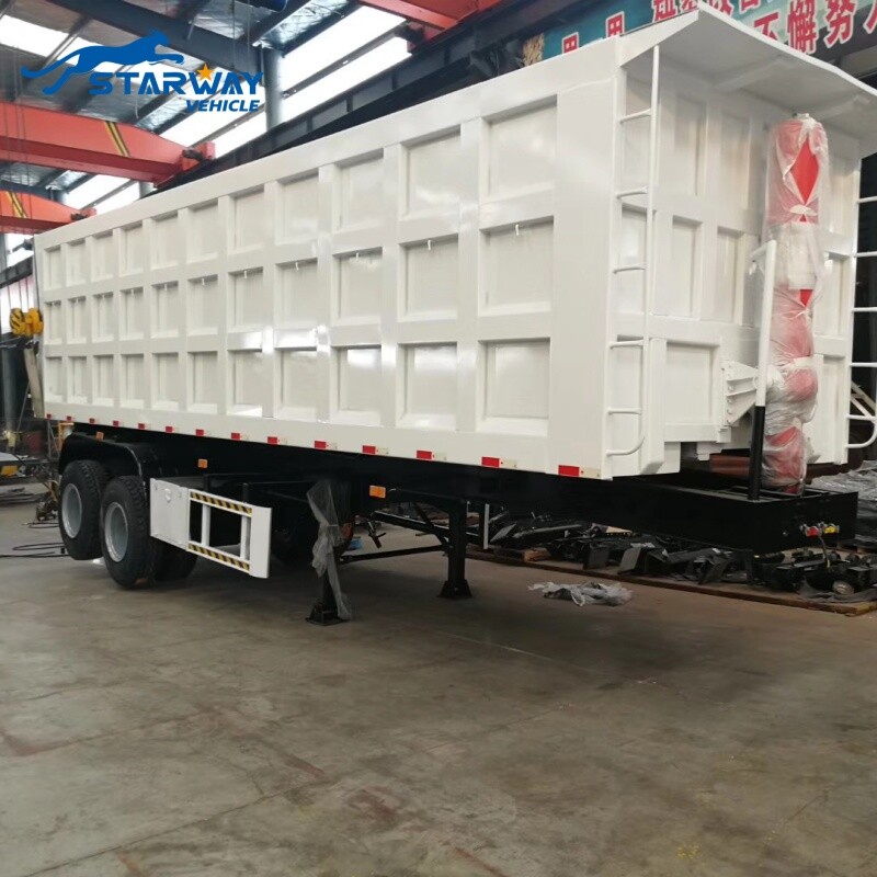 Remolque volquete de 2 ejes y 30 toneladas